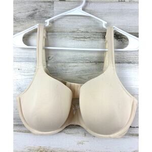 Cacique Womens Plus beige tan 38DDD Lightly Lined T-Shirt Bra Underwire NEW